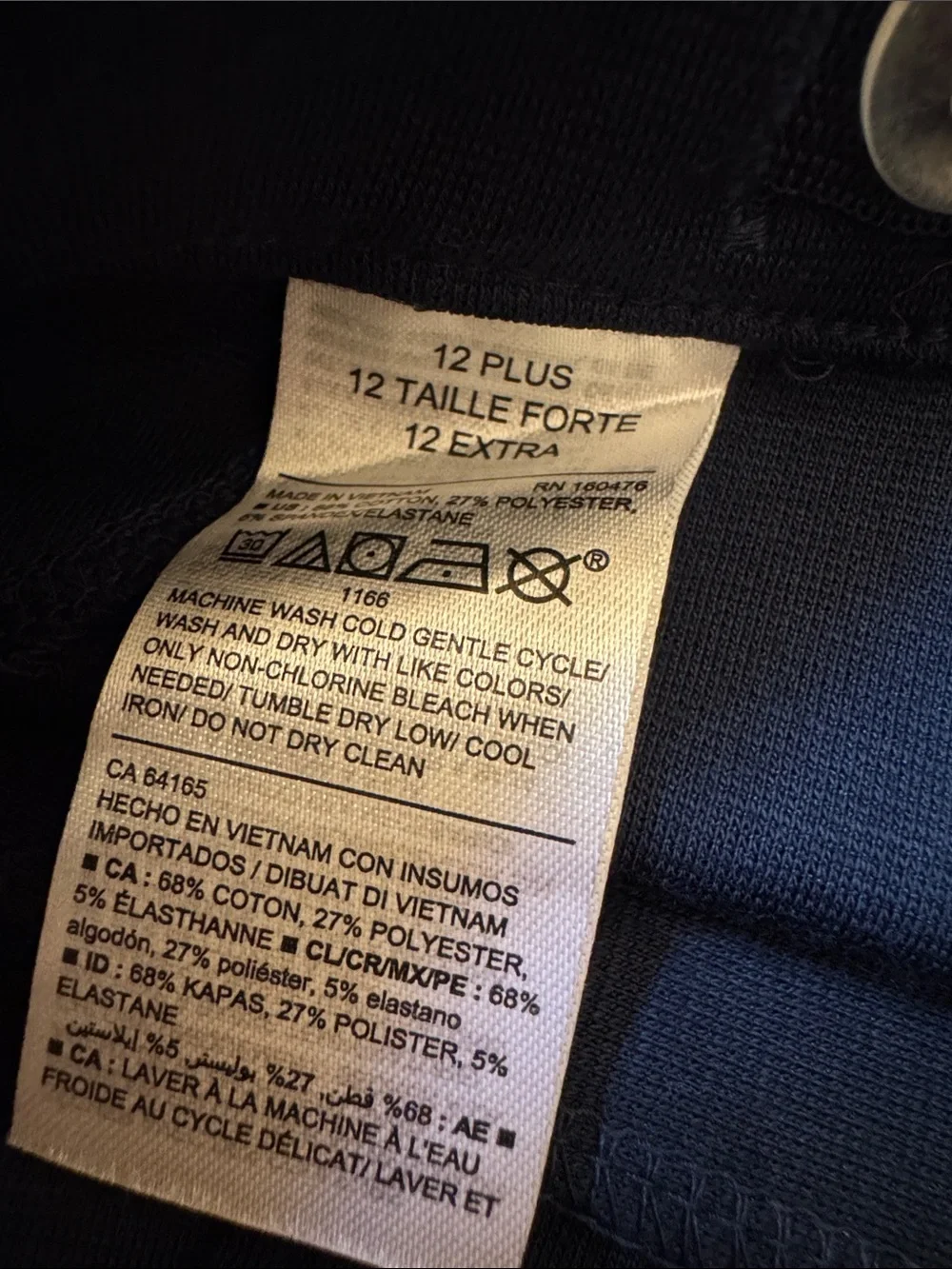 Old Navy Girls' Navy Skinny Ponte Pants